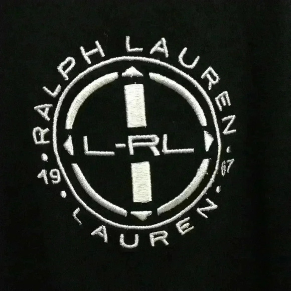 LRL Lauren Active Women Black Silver M Top - Picture 3 of 6